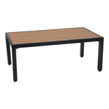 Aidan Garden Furniture Set in Slate Grey — 5 pieces - Low Angle