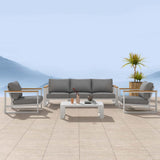 5 Seater Grandeur Lounge Suite ??White