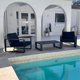 5 Seater Grandeur Lounge Suite – White - Low Angle