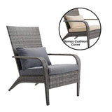 Coastal Weave Reclining Armchair with Bonus Cushion Covers - Side View