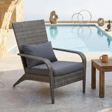 Coastal Weave Reclining Armchair with Bonus Cushion Covers - Top-Down View