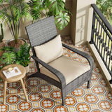 Coastal Weave Reclining Armchair with Bonus Cushion Covers - Rear View