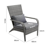 Coastal Weave Reclining Armchair with Bonus Cushion Covers - Extra Image