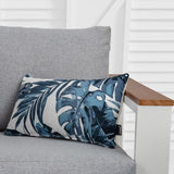 Bicolour Outdoor Lumbar Cushion Pillows - Front View