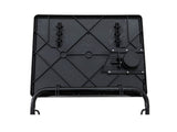 Foldable Table Adjustable Tray Laptop Desk with Removable Cup Holder-Black - Rear View
