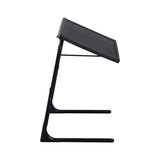 Foldable Table Adjustable Tray Laptop Desk with Removable Cup Holder-Black - 45-Degree Angle