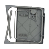 Anywhere Laptop Pro Desk in Silver Grey - Low Angle