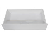 2 x Wooden Bed Frame Storage Trundle Drawers-White - 45-Degree Angle