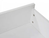 2 x Wooden Bed Frame Storage Trundle Drawers-White - Close-Up Angle
