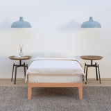 Single Size Warm Wooden Natural Bed Base Frame ? Single