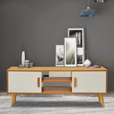 Entertainment Unit TV Unit with Ample Storage and Double-doors 120CM - Front View