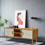 Entertainment Unit TV Unit with Ample Storage and Double-doors 120CM - Top-Down View