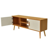 Entertainment Unit TV Unit with Ample Storage and Double-doors 120CM - Rear View
