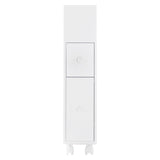 Removable Bathroom Side Cabinet Toilet Caddy with Storage Drawers- White