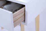 Dressing Vanity Table Stool Set with Make-up LED Lighted Mirror-White - Extra Image