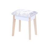 Dressing Vanity Table Stool Set with Make-up LED Lighted Mirror-White - Extra Image