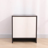 Dandi Bedside Table Nightstand with Drawer Set of 2 Brown - 45-Degree Angle