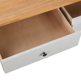 Sleek Natural Wood Rectangle Coffee Table - Extra Image