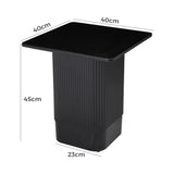 Clara Noir Side Table - Rear View