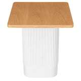 Clara Dusk Natural Side Table - Side View