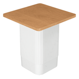 Clara Dusk Natural Side Table - Top-Down View
