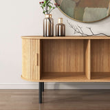 Ripple Sideboard with Sliding Doors — Earthy Elegance Redefined - Front View