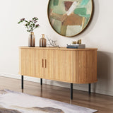 Ripple Sideboard with Sliding Doors — Earthy Elegance Redefined - Side View