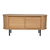 Ripple Sideboard with Sliding Doors — Earthy Elegance Redefined - Low Angle