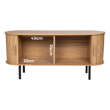 Ripple Sideboard with Sliding Doors — Earthy Elegance Redefined - Extra Image