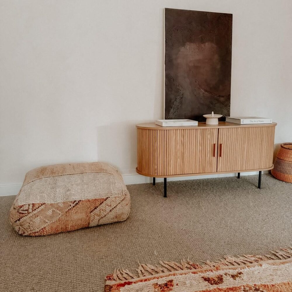 Ripple Sideboard with Sliding Doors  Earthy Elegance Redefined