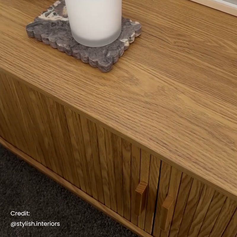 Ripple Sideboard with Sliding Doors ??Earthy Elegance Redefined