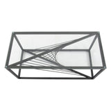 Eleganza Glass Enclave Coffee Table - Rear View