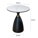 Midnight Elegance Drum Side Table - Extra Image