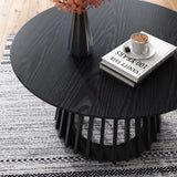 Palmer Slatted Sphere Coffee Table - Front View