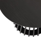 Palmer Slatted Sphere Coffee Table - 45-Degree Angle
