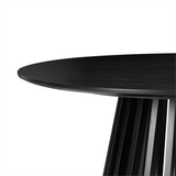 Palmer Slatted Sphere Coffee Table - Close-Up Angle