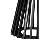 Palmer Slatted Sphere Coffee Table - Low Angle