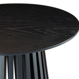 Palmer Charcoal Chic Side Table - 45-Degree Angle