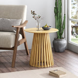 Palmer Timber Tally Natural Side Table - Extra Image