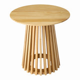 Palmer Timber Tally Natural Side Table - Front View