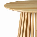 Palmer Timber Tally Natural Side Table - Top-Down View