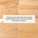 Palmer Timber Tally Natural Side Table - Rear View
