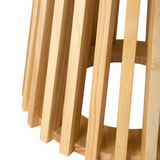 Palmer Timber Tally Natural Side Table - Close-Up Angle