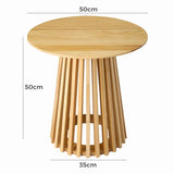 Palmer Timber Tally Natural Side Table - Low Angle