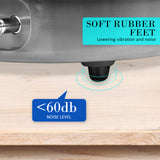 Aquarium Air Pump Oxygen Hydroponic 4 Outlet 360L/H 13W - Rear View