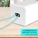 Aquarium Air Pump Oxygen Hydroponic 2 Outlet 180L/H 4W - Top-Down View