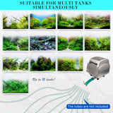 Aquarium Air Pump Oxygen Hydroponic 12 Outlet 4500L/H 65W - Top-Down View