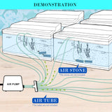 Aquarium Air Pump Oxygen Hydroponic 12 Outlet 4500L/H 65W - Extra Image