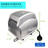 Aquarium Air Pump Oxygen Hydroponic 12 Outlet 4500L/H 65W - Extra Image