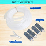 Aquarium Air Pump Oxygen Hydroponic 4 Outlet 670L/H 8W WHITE - Extra Image